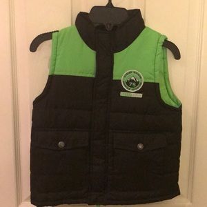 Vest jacket light green and black